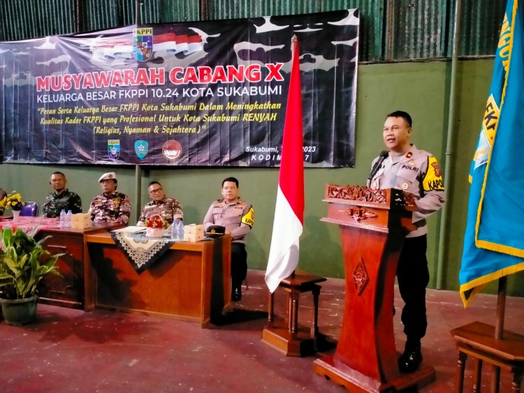 Polsek Sukaraja Monitoring Musyawarah Cabang (Muscab) ke X, di aula Makodim 0607/Sukabumi Kecamatan Sukaraja Sukabumi