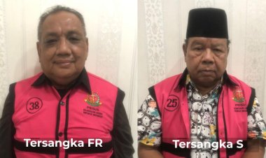 Tim Penyidik Kejaksaan Agung Menetapkan dan Melakukan Penahanan terhadap 2 Orang Tersangka dalam Penerimaan Hadiah/Janji Gratifikasi