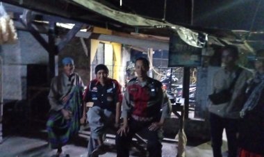 Unit Samapta Polsek Cireunghas, Laksanakan Kontrol Sat Kamling Guna Terciptanya Kamtibmas Yang Kondusif