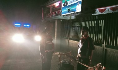 Guna Menjaga Situasi Kamtibmas,Unit Samapta Polsek Cireunghas Laksanakan Giat Patroli Malam