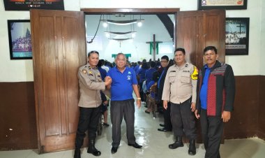 Pengamanan Minggu Kasih,Polsek Warudoyong Berikan Rasa Aman Dan Nyaman Bagi Jemaat Gereja