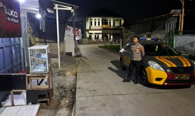Polsek Citamiang Tingkatkan Patroli Strong Point, Antisipasi Gangguan Kamtibmas