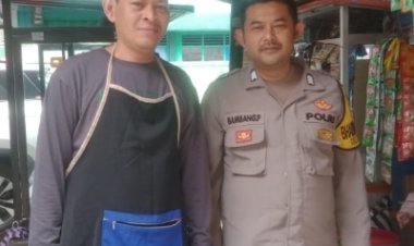 Bhabinkamtibmas Polsek Cisaat Jalin Kemitraan Dengan Warga