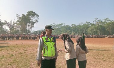 Polsek Cireunghas Hadiri Upacara HUT Gerakan Pramuka lndonesia Ke 62