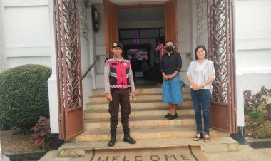 Polsek Baros Laksanakan Minggu Kasih Di Gereja,Guna Terciptanya Kamtibmas Yang Kondusif