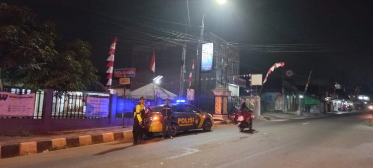Cegah Aksi Kejahatan Jalanan Polsek Sukabumi Gencar Melakukan Patroli