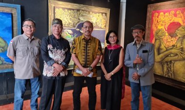 Buka Pameran Lukisan, Nono Sampono Apresiasi Karya Seni Budi Karmanto