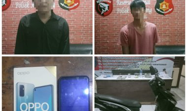 Polsek Kedondong Berhasil Tangkap Pelaku Curat HP