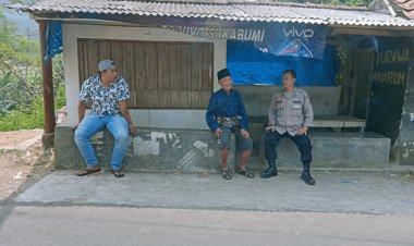 Unit Samapta Polsek Cireunghas, Laksanakan Patroli Dialogis Sampaikan Himbauan Kamtibmas