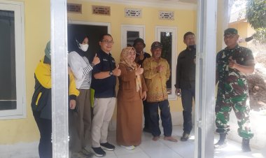 Kades Semplak Keliling, Cek Pembangunan Rutilahu Yang Sudah Selesai 100 % Di Wilayahnya