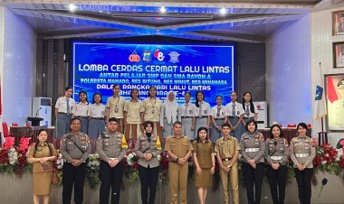 Ditlantas Polda Sulut Sukses Gelar Lomba Cerdas Cermat di Hari Lalu Lintas Bhayangkara ke-68 Tahun