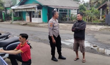 Unit Samapta Polsek Cireunghas, Laksanakan Patroli Dialogis Di Kampung Bebas Narkoba Polres Sukabumi Kota