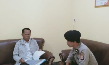 Unit Samapta Polsek Cireunghas, Laksanakan Sambang Dan Silaturahmi Kepada Kepala Desa