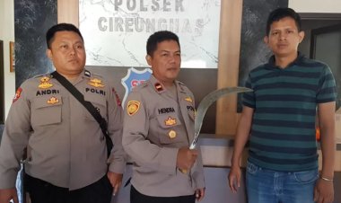 Polsek Cireunghas,Ringkus Pelaku Pembacokan Pelajar SMK Di Cireunghas