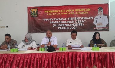 Camat Sukalarang Hadiri Kegiatan Musrenbangdes Desa Semplak TA 2024