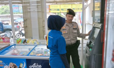 Cegah Kejahatan  Modus Ganjal ATM,Polsek Cireunghas Laksanakan Patroli Perbankan