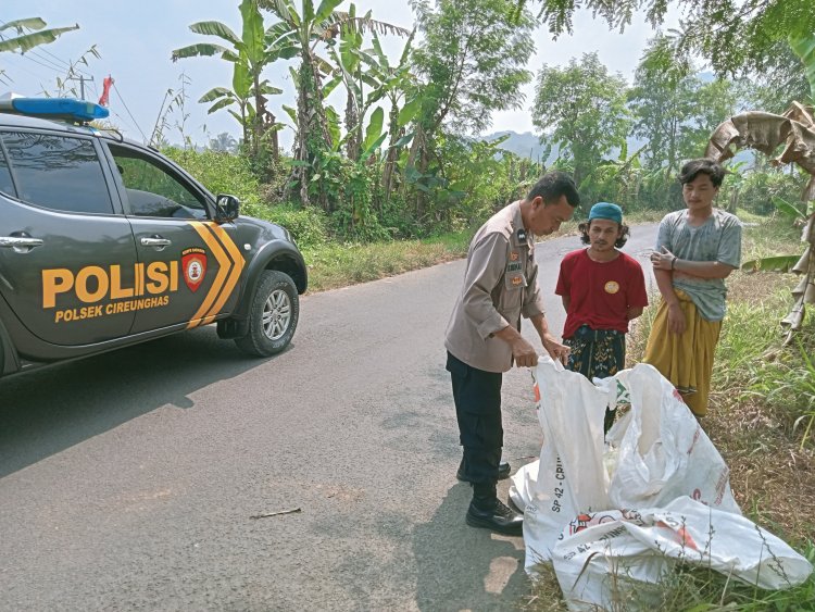 Polsek Cireunghas Polres Sukabumi Kota, Laksanakan Cek Dan Olah TKP Pencurian