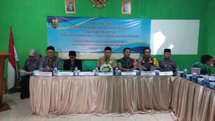 Kapolsek Sukabumi Hadiri Rapat Pleno Penetapan Calon Pilkades