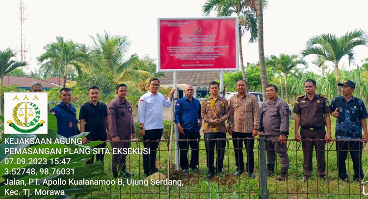 Penitipan Aset Hasil Sita Eksekusi  Milik Terpidana BENNY TJOKROSAPUTRO  di Deli Serdang