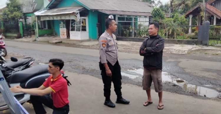 Unit Samapta Polsek Cireunghas, Laksanakan Patroli Dialogis Di Kampung Bebas Narkoba Polres Sukabumi Kota