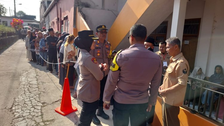 Polres Sukabumi Kota Lakukan Pengamanan Pilkades Di Wilayah Kecamatan Sukabumi