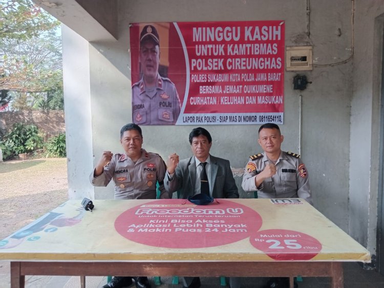 Kapolsek Cireunghas Kembali Gelar Minggu Kasih,Warga Siap Dukung Kamtibmas