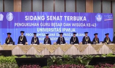 Universitas IPWIJA Wisuda 436 Mahasiswa dan Kukuhkan Guru Besar
