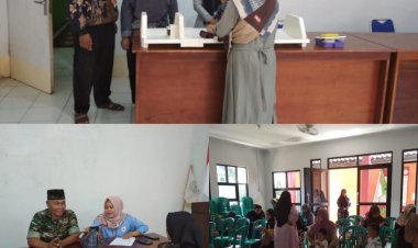 Pembagian PMT Lokal Bulan Ke 2 Minggu Pertama Di Aula Desa Semplak