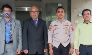 Polsek Cireunghas Polres Sukabumi Kota, Laksanakan Pengamanan Kebaktian Di Gereja