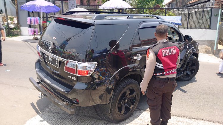 Anggota Polsek Sukabumi Melakukan Pengaturan Di Grand Sulanjana