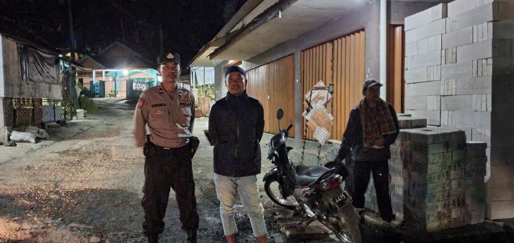 Wujudkan Siskamtibmas Yang Kondusif,Polsek Cireunghas Polres Sukabumi Kota Gencar Laksanakan Patroli Malam