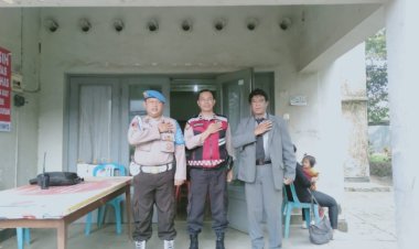 Pelaksanaan lbadah Tetap Kondusif,Polsek Cireunghas Gelar Pengamanan lbadah Minggu Di Gereja