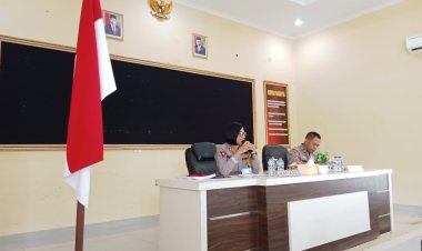 Arahan dan Latihan Praoperasi OPS Mantap Brata Krakatau 2023-2024 Polres Pesawaran
