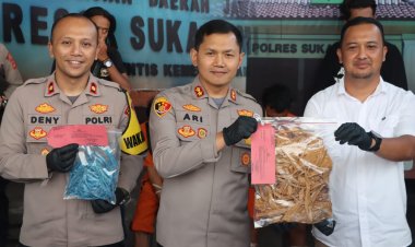 Polres Sukabumi Kota, Ringkus Dua Terduga Pelaku Pembunuhan Sopir Taksi Online