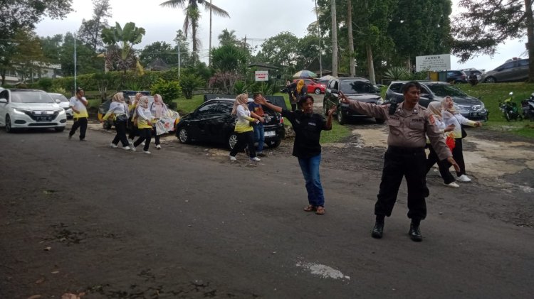 Polsek Sukabumi Lakukan Patroli Serta Himbau Pengunjung Wisata