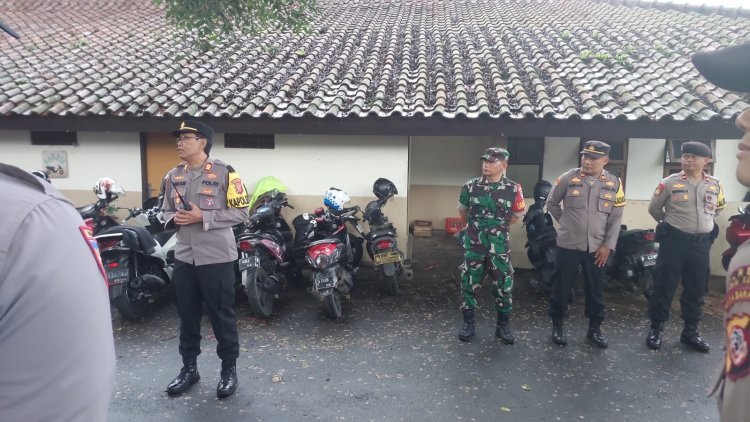 Kapolsek Sukabumi Pimpin Apel Kesiapan Pengamanan Pelantikan Kepala Desa
