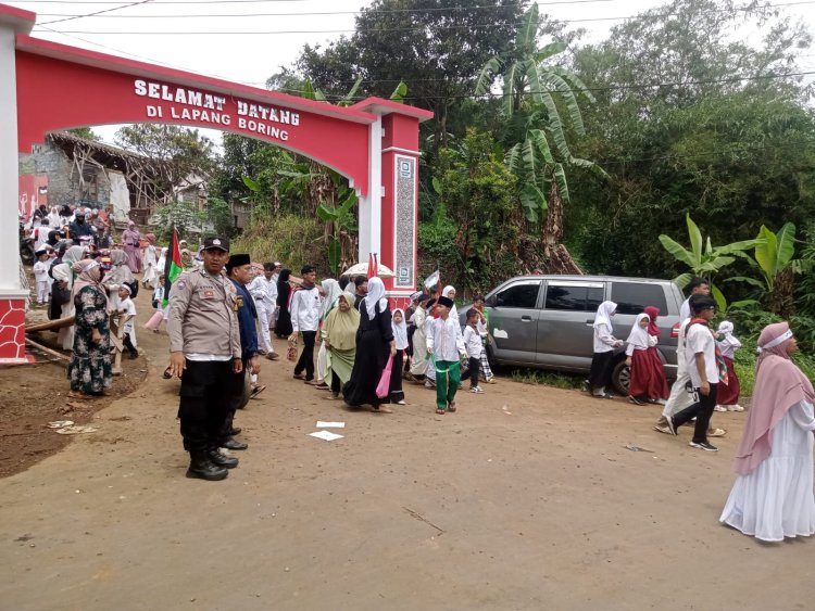 Polsek Kebonpedes Laksanakan Pengamanan Aksi Bela Palestina