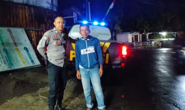 Polsek Kebonpedes Laksanakan Patroli, Antisipasi Pasca Hujan Deras