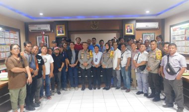 Kapolres Bitung Apresiasi Kinerja Wartawan Pasca Bentrok 25 November 2023