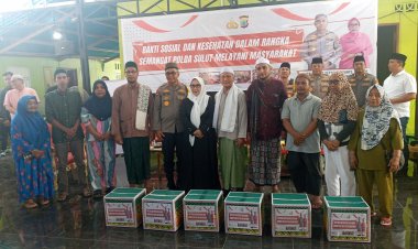 Lakukan Bakti Sosial dan Kesehatan, Polda Sulut Bersama Polres Bitung Salurkan 200 Paket Sembako