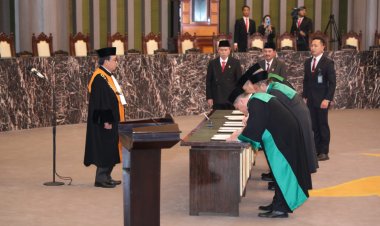 Lantik 5 (Lima) KPTA, KMA Ungkap Agar Maksimalkan Fungsi Kawal Depan (Voorpost) Mahkamah Agung Didaerah