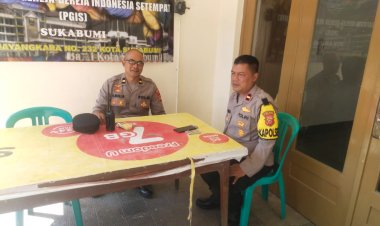 Kapolsek Cireunghas Pimpin PAM Ops Lilin 2023  Dan Perayaan Natal Di Gereja Oikumene