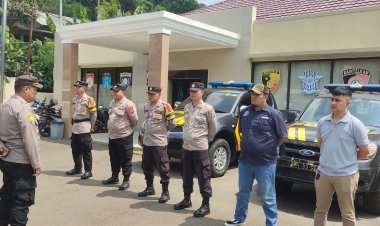 Polsek Cireunghas Polres Sukabumi Kota, Amankan Kampanye Tatap Muka Caleg DPRD Dapil 4