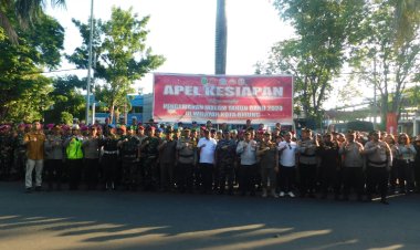 884 Personel Gabungan Siap Amankan Malam Pergantian Tahun di Kota Bitung