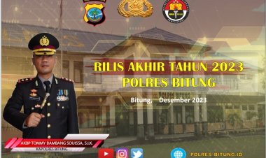 Polres Bitung Rilis 1.580 Kasus Sepanjang Tahun 2023