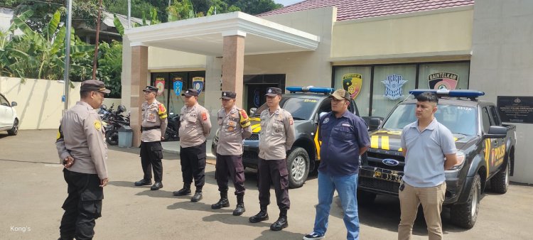 Polsek Cireunghas Polres Sukabumi Kota, Amankan Kampanye Tatap Muka Caleg DPRD Dapil 4