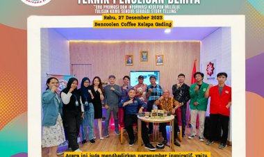 "NGOBAR (Ngobrol Bareng Inspiratif) bertemakan 'Teknik Penulisan Berita: Era Promosi dan Informasi ke Depan Melalui Tulisan Kamu sendiri sebagai Story Telling'"