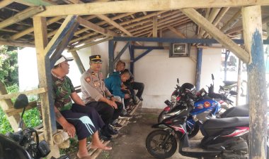 Ciptakan Harkamtibmas Kondusif, Polsek Cireunghas Sambangi Pangkalan Ojek