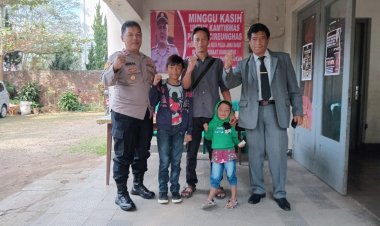 Pastikan Ibadat Berjalan Kondusif, Polsek Cireunghas Gelar Minggu Kasih di Gereja