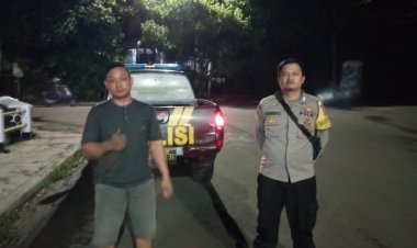 Melalui Patroli Rutin,Polsek Kebonpedes Cegah Kejahatan